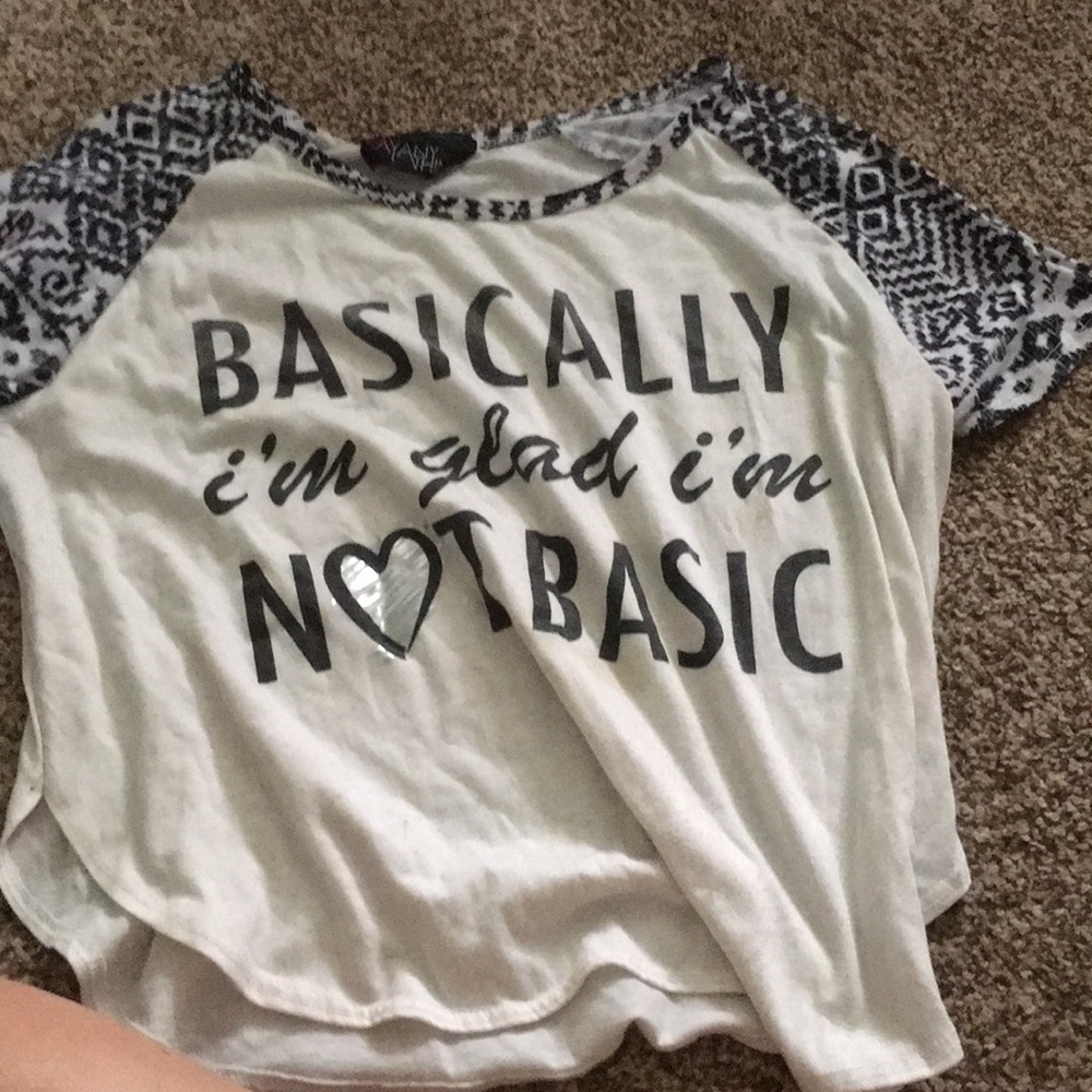 Black and white shirt